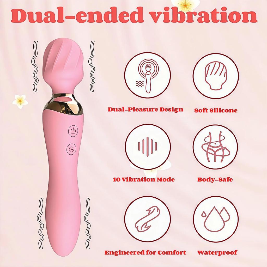 Powerful Silent Vibrator Magic Wand Sex Toys For Women Female AV Anal Vibrator Stick Clitoris Stimulator Dildo G-Spot Adult Toys