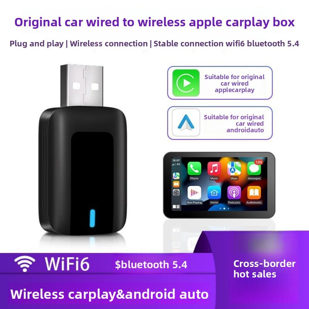 Kabellose iPhone CarPlay Box Auto-Adapter Konvertiert Kabelgebundenes in Kabelloses CarPlay für iPhone Nahtlose Konnektivität