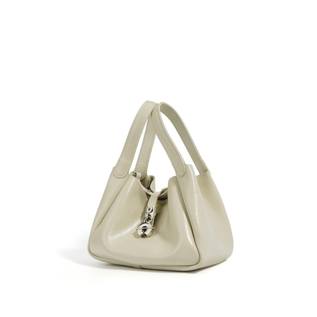 New Cowhide Bag Simple Bag Soft Leather Portable Shoulder Underarm Bag Niche