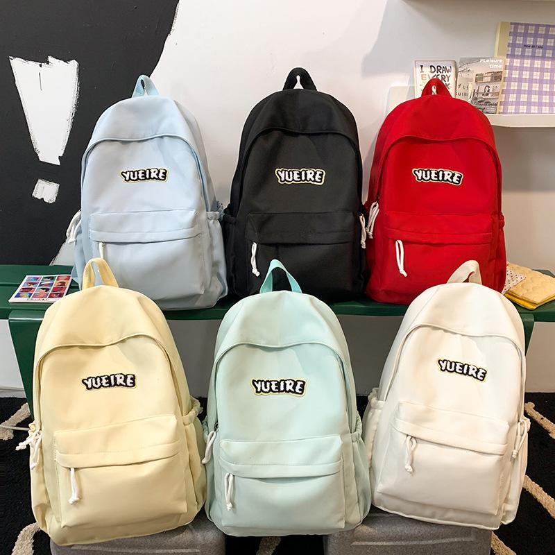 Girls' College Style Backpack for Junior High School Students New Style Versatile High School Students Simple and Niche Backpack