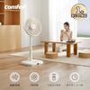 Electric DC Living Remote Automatic Up and Down Angle 9 Levels of Airflow Timer Powerful Energy 7 Rhythmic Wind Beige COMFEE' Fan, Motor, Room, Quiet,