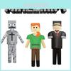 Costum Cosplay Alex Rezistent din Poliester pentru Copii Minecraft Haine pentru Jocuri și Spectacole Pentru Halloween Accesorii de Crăciun