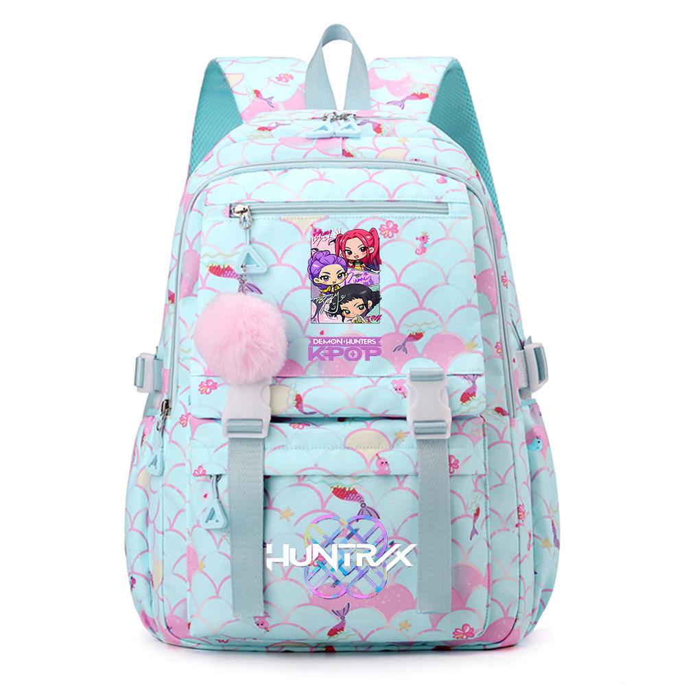 Anime KPOP Printed Backpack Large Capacity Bookbag Student Boy Girl Schoolbag Outdoor Large Capacity Waterproof Sports Laptop Travel Bag