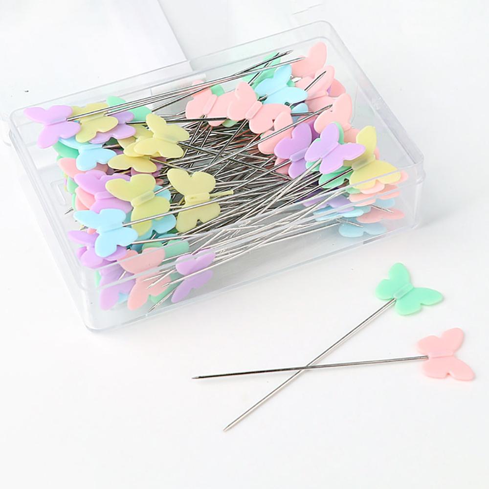 100Pcs Dressmaking Pins Embroidery Patchwork Pins Sewing Embroidery Quilting Tools Needle Sewing DIY Sewing Accessories Tools