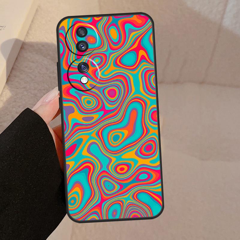 Vintage Ornament For Honor Magic 7 6 5 Lite V5 Case For Honor 400 Pro 200 50 70 90 X8a X8b X9a X9b X9c Cover