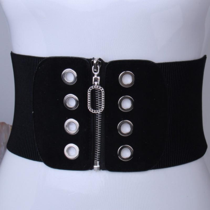 

Супер Широкий Эластичный Эластичный Тонкий Пояс, Металлическая Пряжка, Декоративный Пояс-Корсет, Женский Тренд