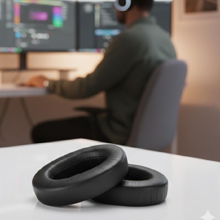 Sponge Filled Protein Leather Ear Pad For ROG Pelta Headsets Ear Cushions Superior Comfort And Sound Isolation Earmuff