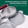 2/3 Cavity Burger Press Square Round Shape Non-Stick Stuffed Hamburger Mold Aluminum Alloy Beef BBQ Meat Press Kitchen Food Mold