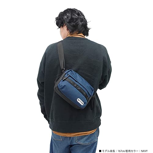 Outdoor Products Classic Logo Tape Nylon Crossbody Shoulder Bag, Mini Shoulder/Middle Shoulder, Black