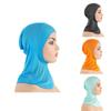 Women's Black Hijab Scarf Muslim Islamic Modal Solid Color Neck Head Under Scarf Cap