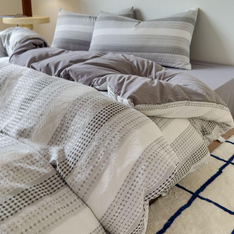 2025 New Stripe Bedding Set Quilt Cover Bedding Set Sheet College Bed Sheet Three-piece Set Non-cotton Pure Cotton Bedding