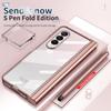 Anti -Drop Plating Clear Folding Case For Samsung Galaxy Z Fold 4 5g Fold4 Fold3 Fold2 Fold 3 2 Glass Protector Film With S Pen