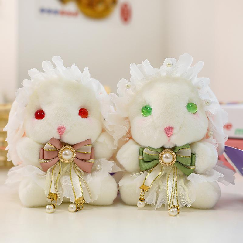 Super Cute Lolita Rabbit Plush Pendant for Best Friend Birthday Gift Sakura Rabbit Confession Doll Backpack Hanging Decoration
