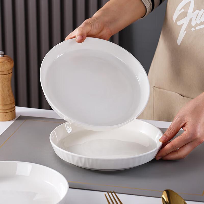Jiejaya T827 8-inch Chinese Ceramic Deep Plate