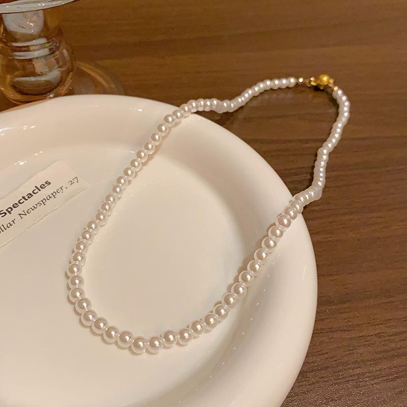 Koreanische High-End Barockperlenkette - Leichte Luxus Perlen Schlüsselbeinkette für Damen