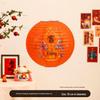 Chinese Red Lantern Hanging Ornament: Festive Flocked Bonsai Decor for New Year and Spring Festival