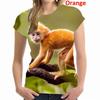 2025 Ny Mote Casual Dame 3D Gorilla Morsom Ape T-skjorte 3D-trykk Sommer Kul Kortarmet Skjorte