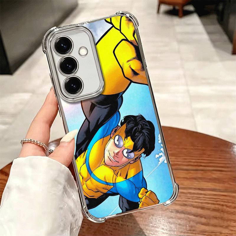 I-Invincible Anime Plating Phone Case For Samsung A17 A07 A37 A57 A16 A56 A15 A55 A14 A54 A13 A53 A26 A36 A25 A35 A24 A34 A23 A3