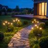 Holiday Party String Lights Halloween Solar Garden Lights, Decorative Ghost Pumpkin Witch Hat Automatic Charging Lamps IP54 Waterproof Outdoor
