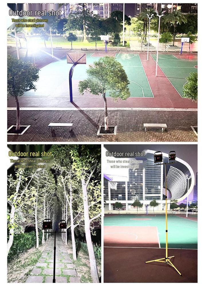 Emergency LED Floodlight for Camping, Night Markets, and Power Outages