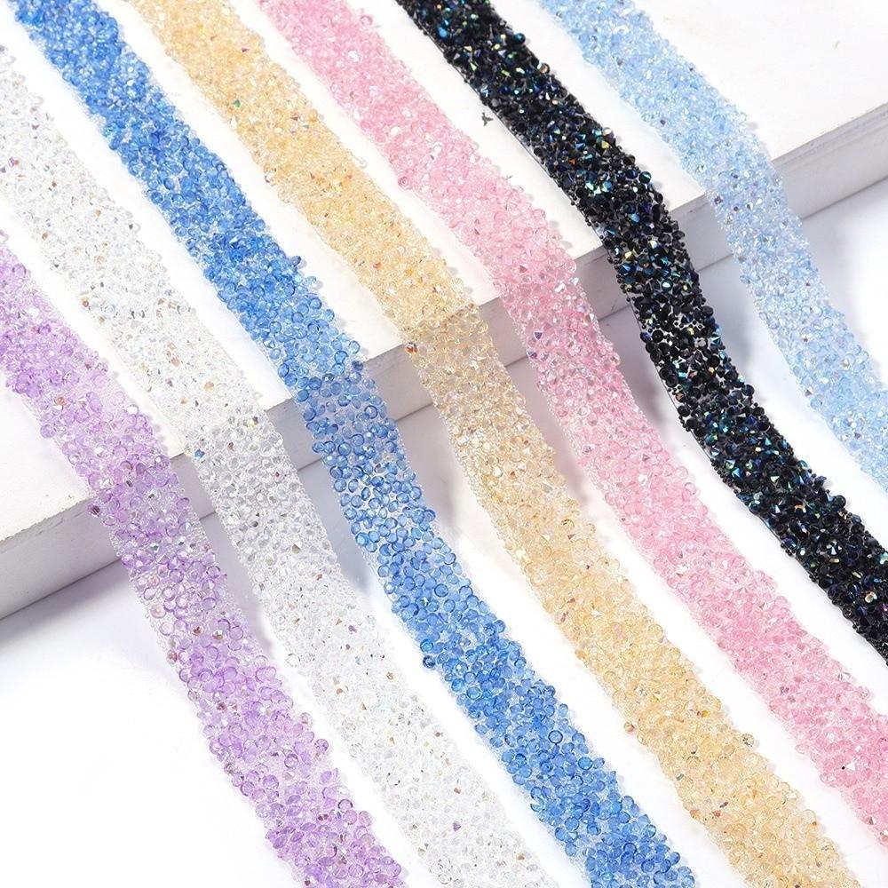 Decorations Trim Self Adhesive Chains Garment Accessories Resin Zirconia Chains Hairpin Decoration