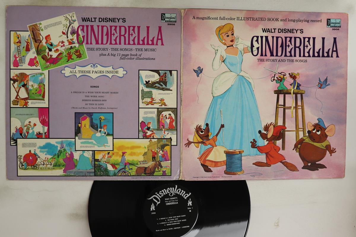 

LP Record OST - Cinderella (The Stories And Songs) 3908 DISNEY 1973 US Children s Used