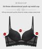 European & American Sexy Backless Bra Set: U-Shaped, Small Chest, Gathered Effect
