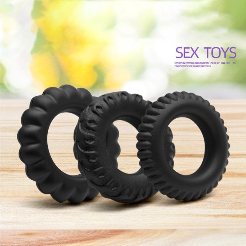 3pcs/set Male Lock Fine Ring Penile Longer Harder Stronger Training Props Man Penile Rings Adult Game Sex