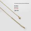 Collana per clavicola in acciaio inossidabile placcato oro, senza pendente, inossidabile, finitura oro 18 carati