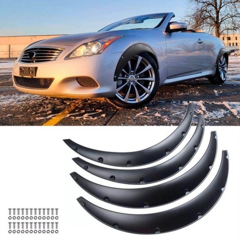 

4 шт. 32 35 Расширители колесных арок Широкий кузов Брызговики для Infiniti G35 G37 Купе Седан матовый черный