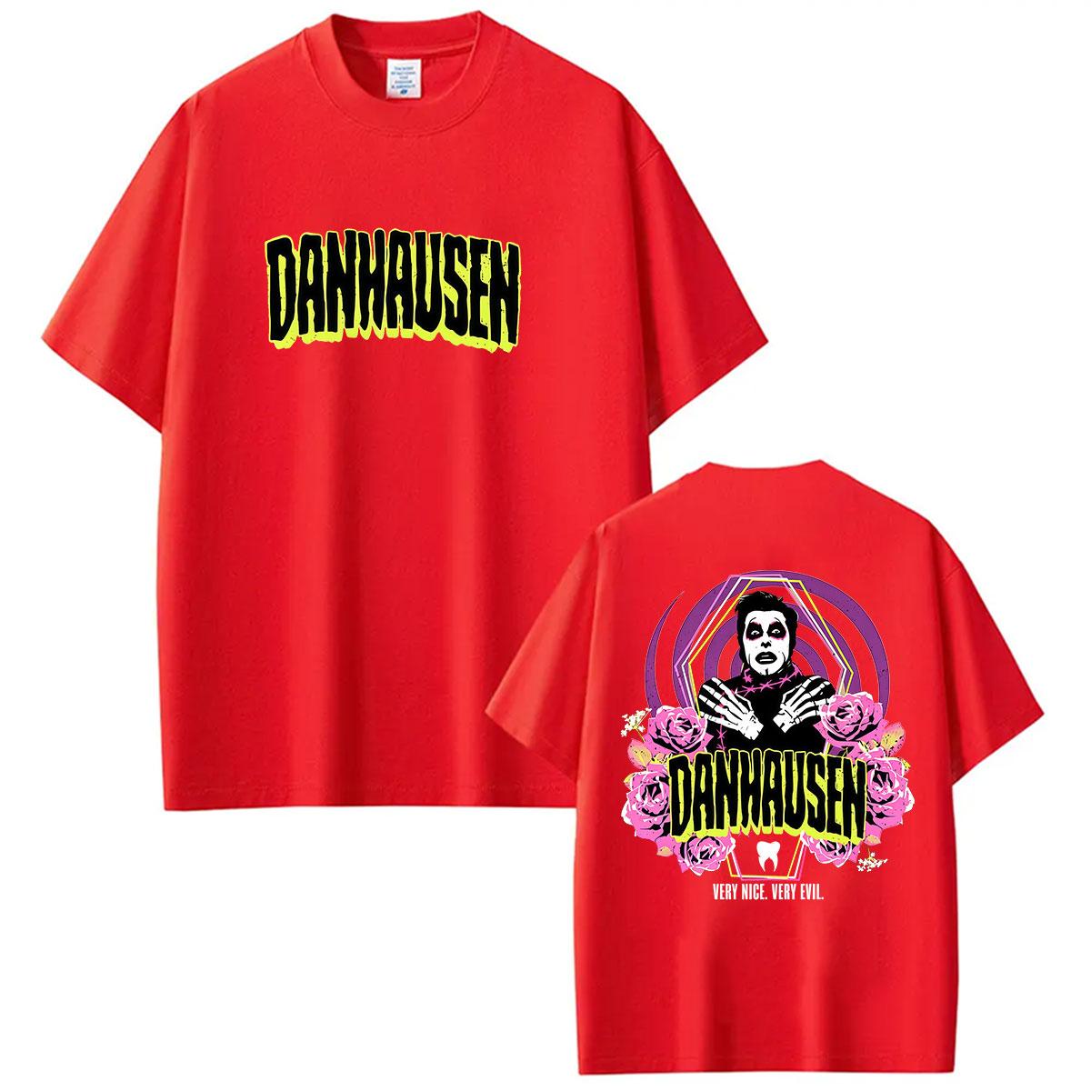 Danhausen Very Nice Very Evil Graphic T Shirts Mens Vintage Fashion Cotton Short Sleeve TShirt Classic Gothic Clothing Tshirt S