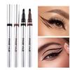 PAGE VINE Liquid Eyeliner Pen Quick Dry Waterproof Long Lasting Smudge Proof Brown Black Felt Tip Eyeliner Smooth Application
