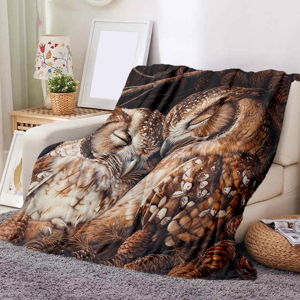 1Pc Cartoon Print Flannel Blanket, High Quality Comfortable for All Seasons, Home Decor, Warmth and Comfort, Perfect for Christmas Birthday Gift