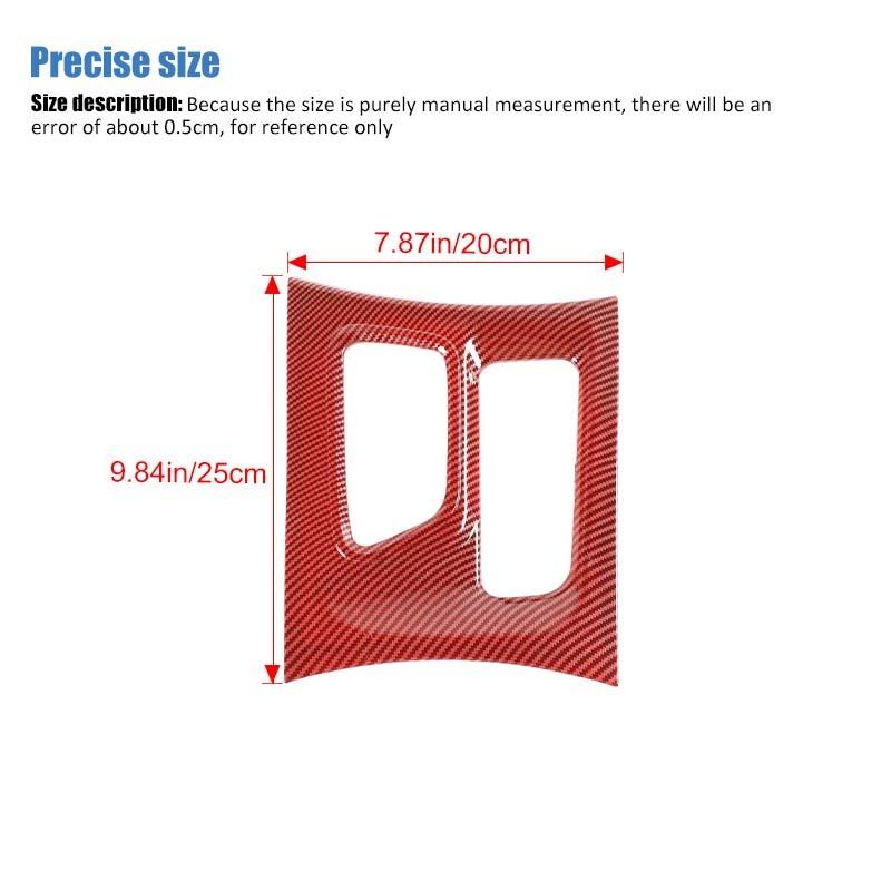  ABS Interior Gear Shift Panel Decoration Protective Cover Sticker Fit For Dodge Charger 2015 Up Interior Accessories