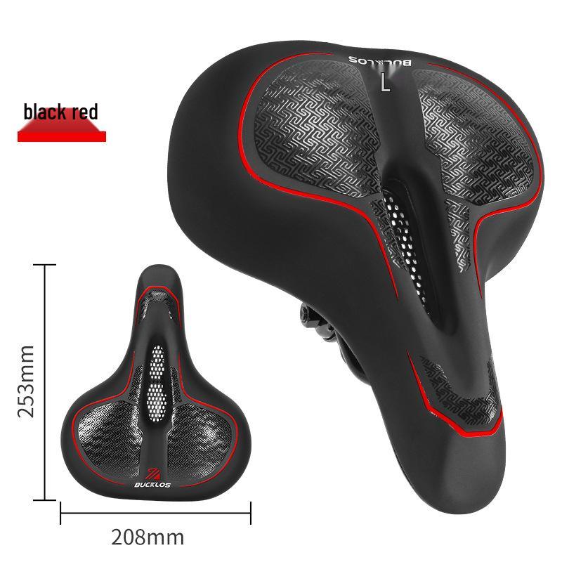 Waterproof Shockproof Breathable Hollow PU Leather Mountain Bike Saddle