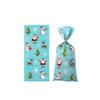 Santa Candy Flat Pockets Baked Treat Tie Bags Christmas Candy Bags Children's Party Supplies Christmas Party Supplies