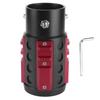 Embout de silencieux arrière universel Gorge de sortie Alliage d'aluminium Style industriel pour diamètre 38-63 mm Rouge