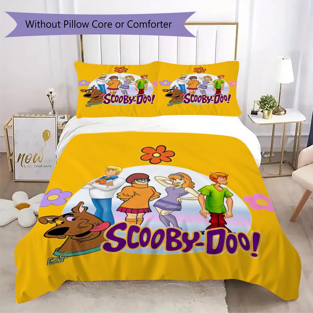 Halloween fantasy comedy adventure cartoon movie Scooby-Doo provides comfortable bedding covers and pillowcases for home use (without core) K11