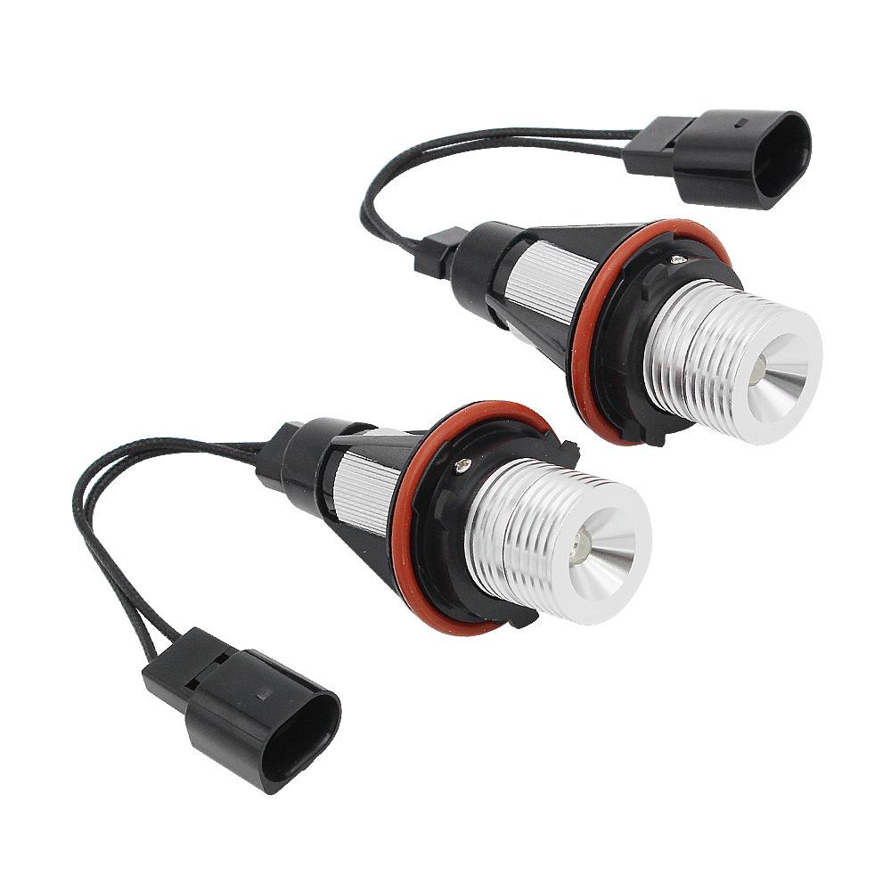 BMW Angel Eyes LED Fog Lights with Decoding for E39, E60, X5 - 5W Daytime Running Lights