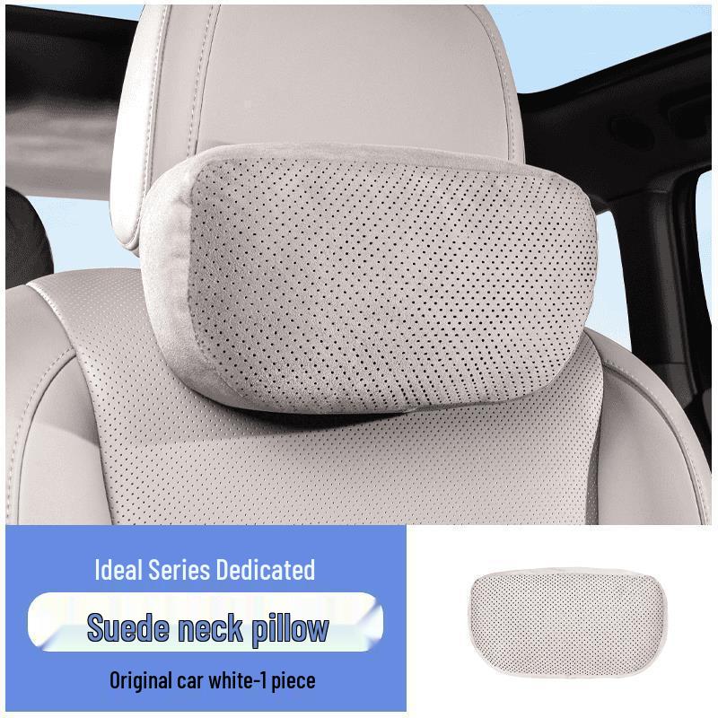 Car Headrest and Backrest Pillow Set for Neck and Lumbar Support