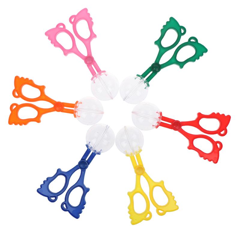 1Pc Plastic Bug Insect Catcher Scissors Tongs Tweezers For Kids Children Toy