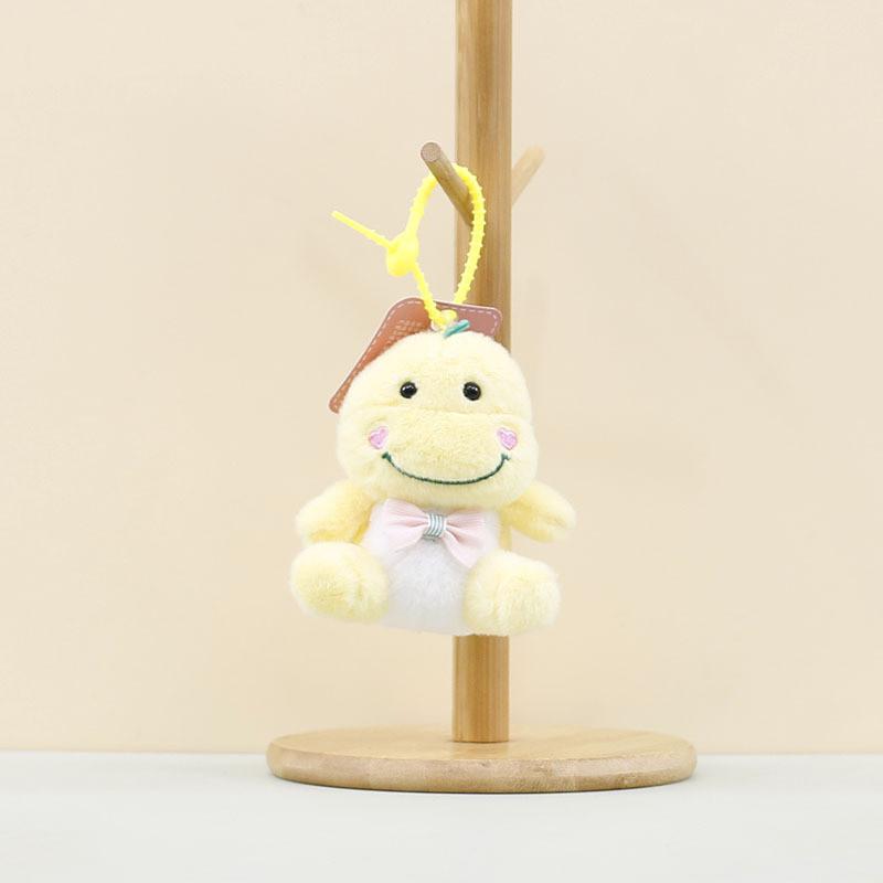 Adorable Plush Dinosaur Keychain Soft Cartoon Toy Bag Charm Stuffed Animal
