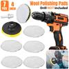 7Pcs/Set 4Inch Car Polishing Waxing Buffing Wheel Pad Car Polisher Kit For Auto Car Paint Care Car-Styling