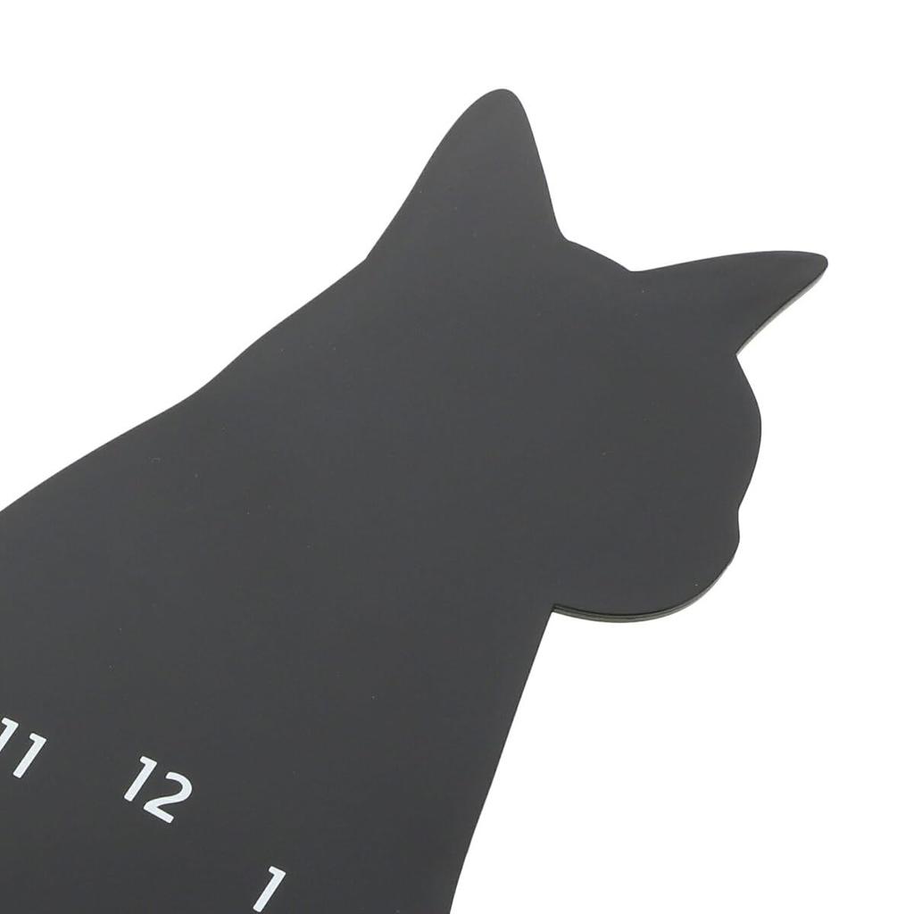 Nitori (NITORI) Moving Tail Wall Clock, Black Cat, Width 15.5 x Depth 5.5 x Height 39cm, 8172687