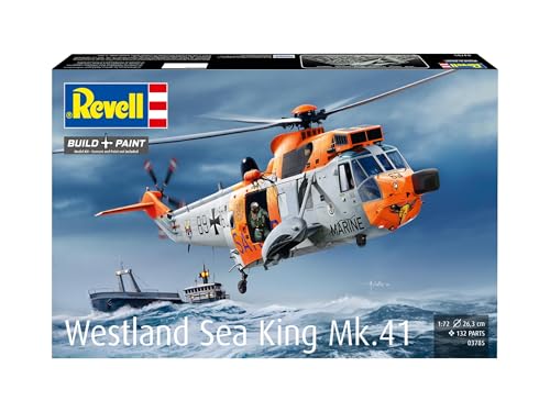 Deutscher Revell 1/72 Westland Sea King Mk.41 Plastikmodellbausatz 03785 (Hubschrauber)
