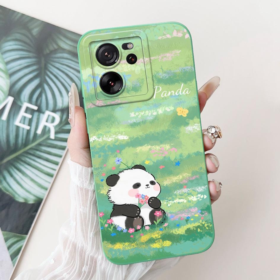 Für Xiaomi 13T 5G Hülle Mi 13T Pro Stoßfeste Abdeckung Niedlicher Panda Cartoon Mattes TPU Handyhülle Für Xiaomi 13T Mi13T Pro 13TPro Funda