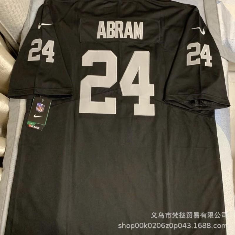 Mens NFL Raiders 17 Adams 98 Crosby Embroidered Football Jersey Short Sleeve Cotton Blend V-Neck Athletic Wear