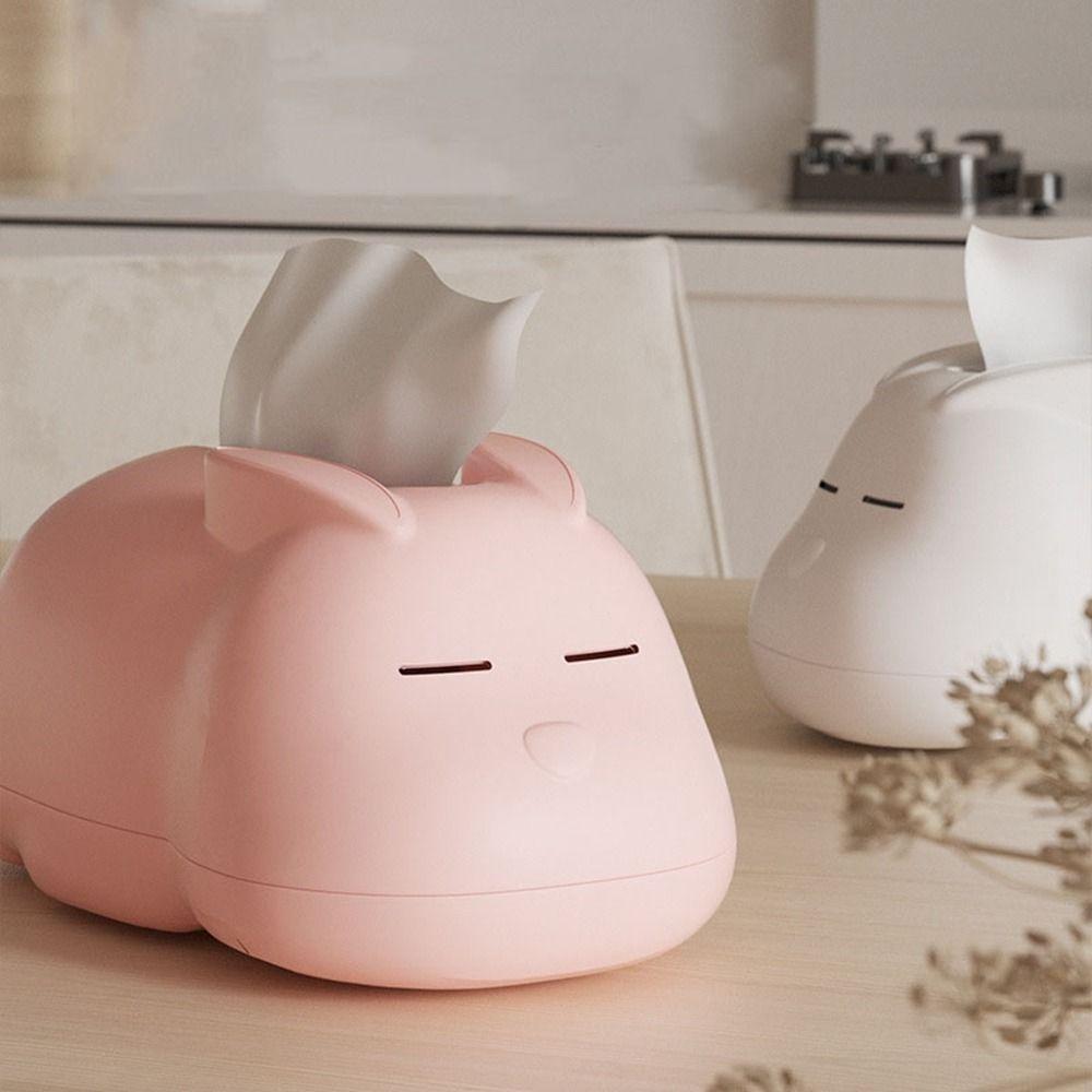 

Adorable Bunny Tissue Box Cute Napkin Holder Creative Napkin Storage Box Office
