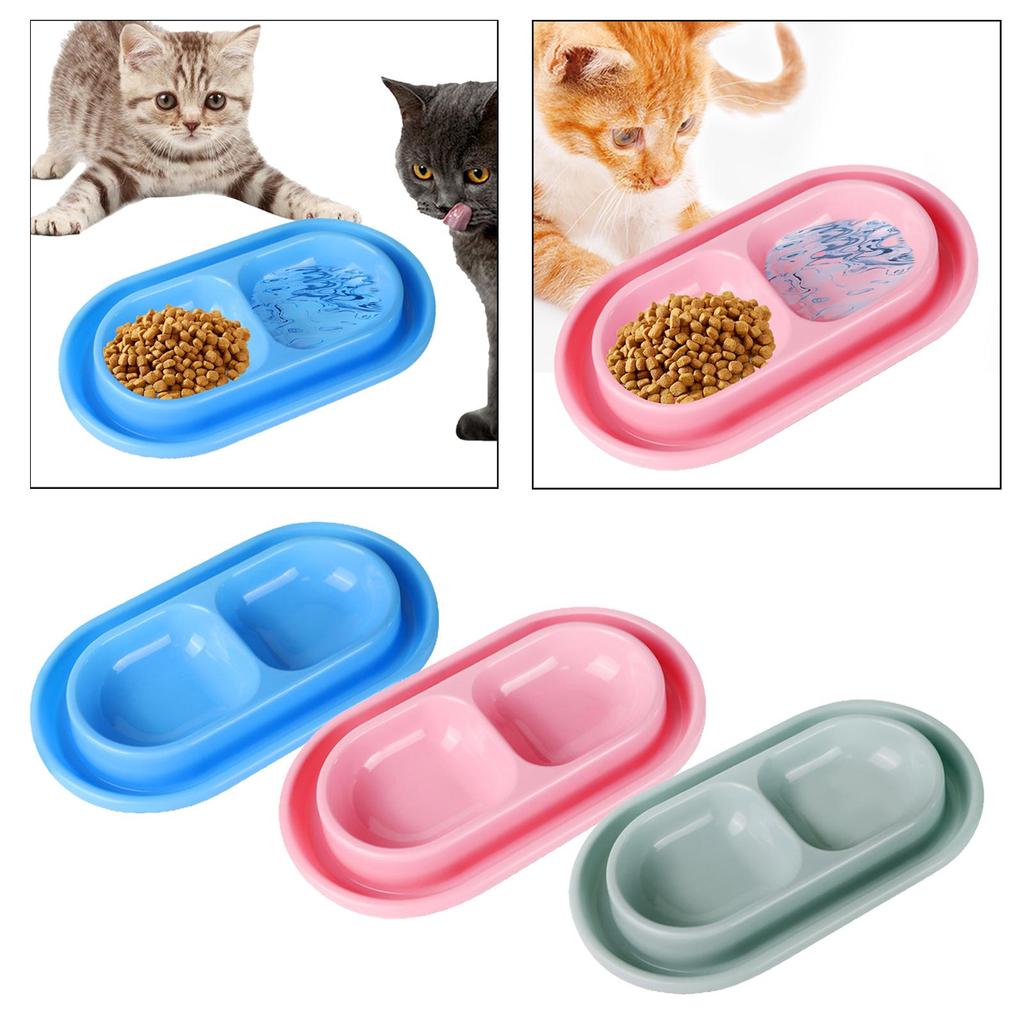 Cat Bowls for Food and Water Outdoor AntiSlip Cat Food and Water Feeder