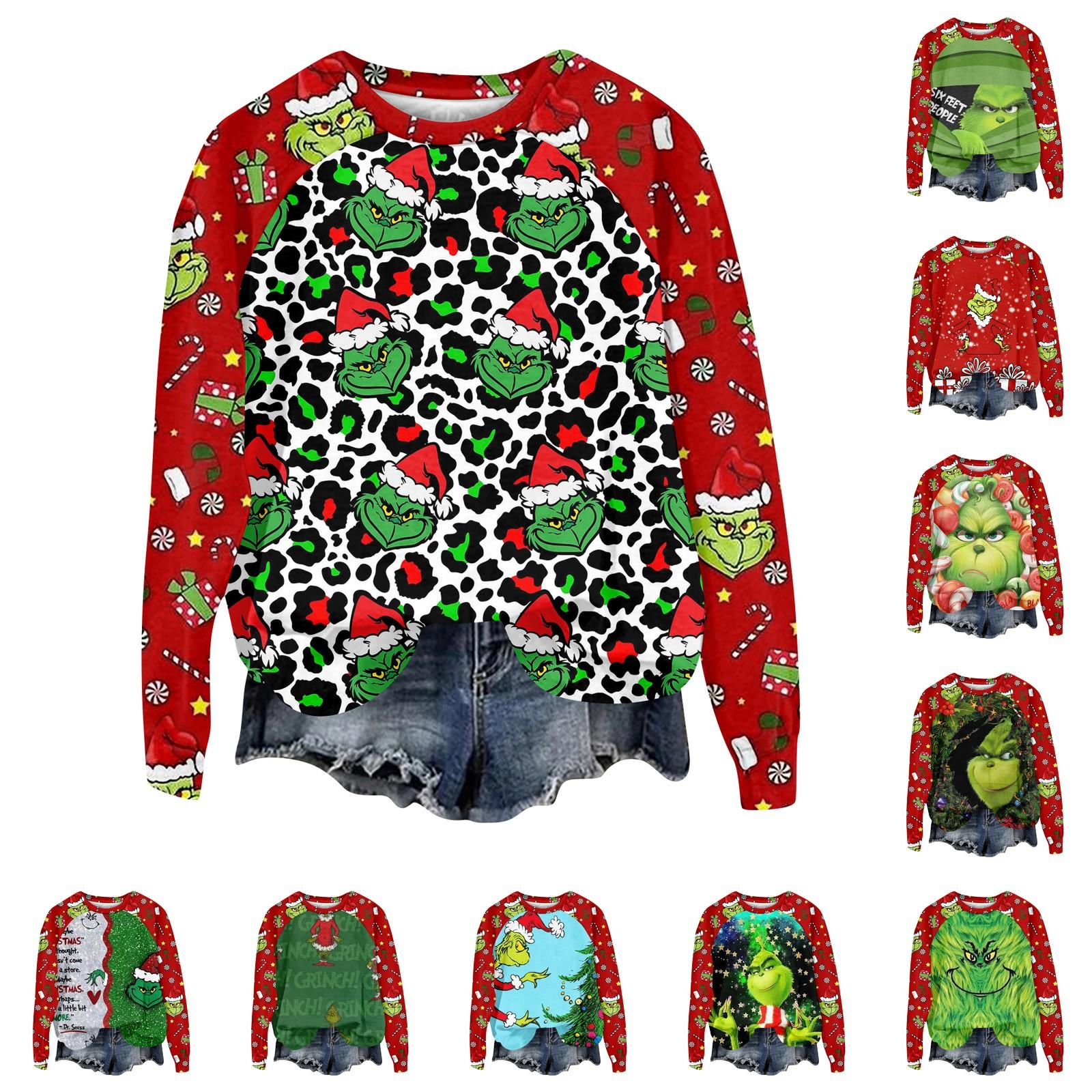 

Женская мода повседневная толстовка с длинным рукавом и вставкой на плече с принтом на Хэллоуин с круглым вырезом